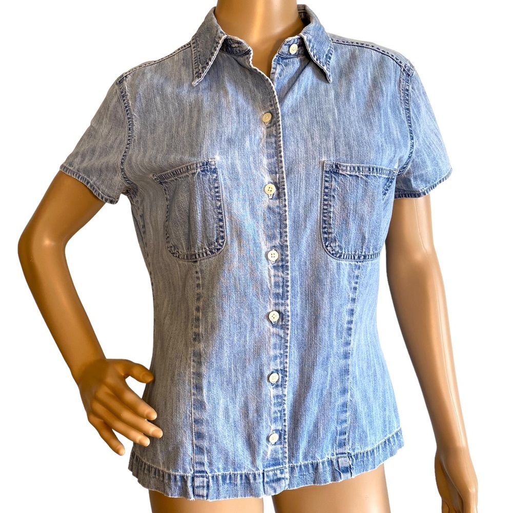 GAP  | JEAN BUTTON DOWN SHIRT  SZ L